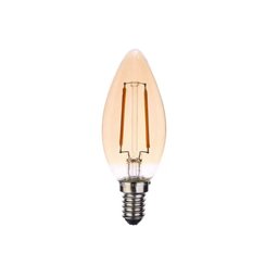 Lâmpada de Filamento Led Tipo Vela Cor Ambar 2200K E14 127V - 2