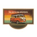 Ver imagem 1 de Capacho Antiderrapante Tapete Porta Entrada Super Print Kapazi:kombi 0,40x0,60m