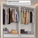 Ver imagem 6 de Guarda-Roupa Casal Andorra 4 Portas 4 Gavetas Branco - Pnr Móveis