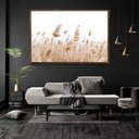 Ver imagem 1 de Quadro Decorativo Capim Rabo de Raposa Horizontal Com Moldura e Sem Vidro 80X120