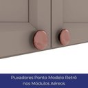 Ver imagem 6 de Armário Aéreo para Cozinha 80cm 2 Portas Unna Cinza/Gris