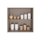 Ver imagem 4 de Armário Aéreo para Cozinha 80cm 2 Portas Unna Cinza/Gris