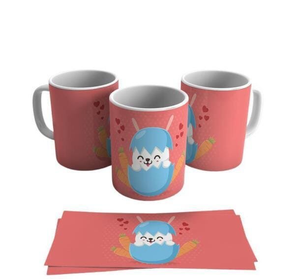 Caneca Personalizada Coelho Da Páscoa 5855 - 1