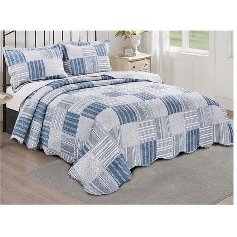 Colcha Evolution Patchwork Solteiro 160X230 Dole