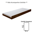 Ver imagem 4 de Cama Auxiliar Estrado Reforçada com Rodinhas Cama Solteiro:malbec
