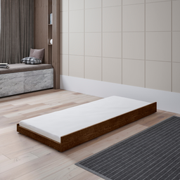 Cama Auxiliar Estrado Reforçada com Rodinhas Cama Solteiro:malbec - 1