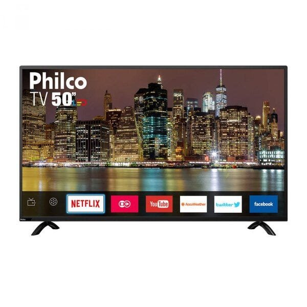 Smart TV 50 Polegadas LED Full Hd PTV50E60Sn Philco Bivolt - 1
