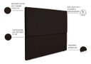 Ver imagem 3 de Cabeceira Cama Box Orgânica Queen 160cm Luna Suede C/frame Marrom
