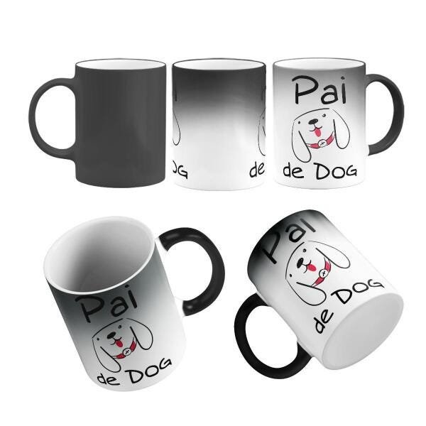 Caneca Mágica Pai De Dog Presente Dia Dos Pais Pai Pet - 1