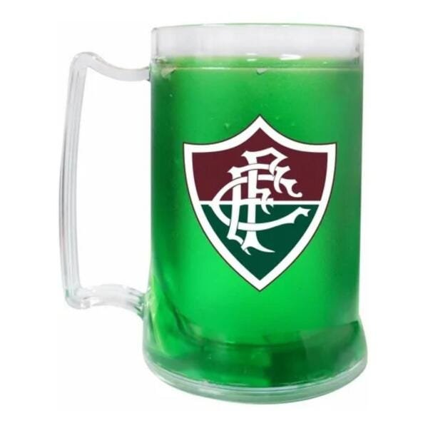 Caneca Fluminense Oficial Com Gel Congelante Térmico 400Ml - 1