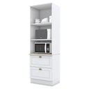 Ver imagem 4 de Torre Quente Modulado de 2 Fornos 2 Portas 2 Gavetas Emily Henn - Branco/calcare