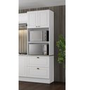 Ver imagem 1 de Torre Quente Modulado de 2 Fornos 2 Portas 2 Gavetas Emily Henn - Branco/calcare