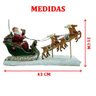 Escultura Decorativa Iluminada Trenó Renas Papai Noel 43cm - 4