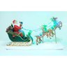 Escultura Decorativa Iluminada Trenó Renas Papai Noel 43cm - 3