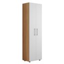 Ver imagem 2 de Armário Multiuso Organizador 2 Portas Sabrina 60cm Amêndoa/branco