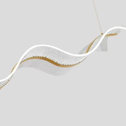 Pendente Moderno Led Integrado 100cm 31w Dourado Bivolt 3em1 - 4
