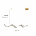 Ver mais imagens de Pendente Moderno Led Integrado 100cm 31w Dourado Bivolt 3em1