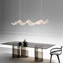 Ver imagem 5 de Pendente Moderno Led Integrado 100cm 31w Dourado Bivolt 3em1