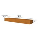 Ver imagem 3 de Rack Suspenso para TV até 55 Polegadas MDF 110cm Marrom Cedro