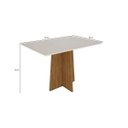 Ver imagem 6 de Conjunto Sala de Jantar Ana com 4 Cadeiras Ana Ype Offwhite Linho Marrom Claro