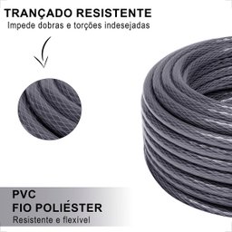 Mangueira de Jardim 10m Slim com Esguicho Reforçada Flexível:cinza Escuro - 3