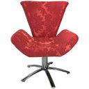 Ver imagem 4 de Kit Duas Poltronas Giratória Elegance Jacquard:vermelho