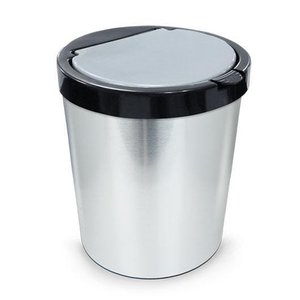 Lixeira Para Escritório Plástica Metalizada 10L Arqplast
