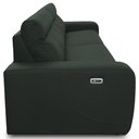 Ver imagem 2 de Sofá 3 Lugares Rettrátil Reclinável Elétrico 224cm Mazi L06 Couro Verde Escuro - Lyam Decor