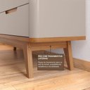 Ver imagem 6 de Cômoda 8 Gavetas com Organizador Tampo e Base de 2,5cm Vicenza Bege/Off White/Cedro