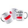 Caneca Cerâmica Bandeira Orgulho de Ser de Mônaco - 1