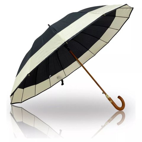 Guarda-chuva 16 Varetas Extra Grande Automático Preto