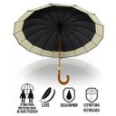 Ver imagem 4 de Guarda-chuva 16 Varetas Extra Grande Automático Preto