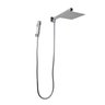 Ducha Chuveiro Inox 20x20 Cm C/ Desviador e Ducha Manual Abs - 2