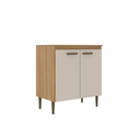 Ver imagem 1 de Balcão para Cooktop 0,80m com 2 Portas Berlim Ipê Decibal Co6202.0001