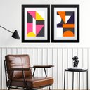 Ver imagem 1 de Kit 2 Quadros Pantone Colors - 60x48cm:madeira Preta