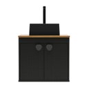 Ver imagem 3 de Gabinete Banheiro Armario Cuba Pia 100% MDF - Pompeia 51 cm