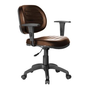 Cadeira Executiva Giratória Internauta Pt Courissimo Marron