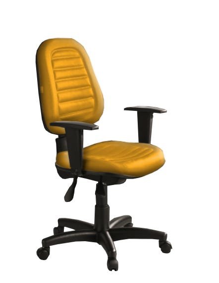 Cadeira de Escritório Internauta Premium Martiflex Amarelo - 2