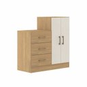 Ver imagem 3 de Cômoda 3 Gavetas 2 Portas 90cm Soft Soluzione Móveis