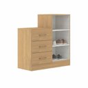 Ver imagem 4 de Cômoda 3 Gavetas 2 Portas 90cm Soft Soluzione Móveis