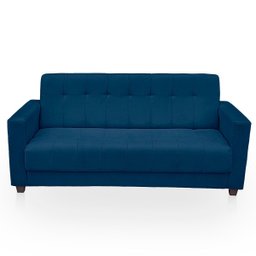 Sofá + 2 Poltrona para Sala de Estar Moderno Confortável Veneza Suede - 5
