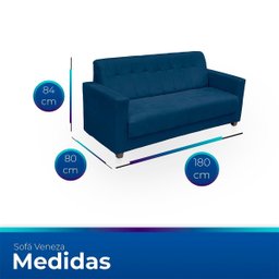 Sofá + 2 Poltrona para Sala de Estar Moderno Confortável Veneza Suede - 7