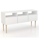 Ver imagem 3 de Aparador Multiuso 3 Portas 3 Prateleiras Salatto Porte Urbano