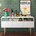 Ver imagem 1 de Aparador Multiuso 3 Portas 3 Prateleiras Salatto Porte Urbano