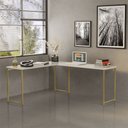 Ver imagem 2 de Mesa em L sem Prateleira Office em Mdf Estilo Industrial Klm Store