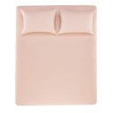 Ver imagem 2 de Lençol com Elástico King Karsten 150 Fios 100% Algodão com Fronha Nuance Rosa Chá