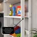 Ver imagem 7 de Armário Multiuso Movlar 5 Prateleiras Organizador Lavanderia
