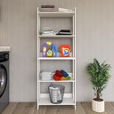 Ver imagem 2 de Armário Multiuso Movlar 5 Prateleiras Organizador Lavanderia