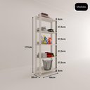 Ver imagem 5 de Armário Multiuso Movlar 5 Prateleiras Organizador Lavanderia