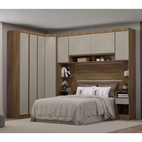 Guarda Roupa Dormitório Modulado Veneza Casal Queen 1,58 m Canto Luciane M06:Arenas